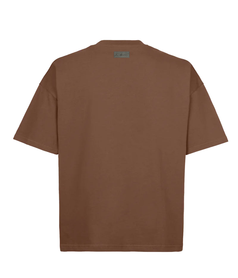 Vintage Brown Oversized Boxed Tee