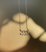 18K Gold Bonded Angel Number Necklace