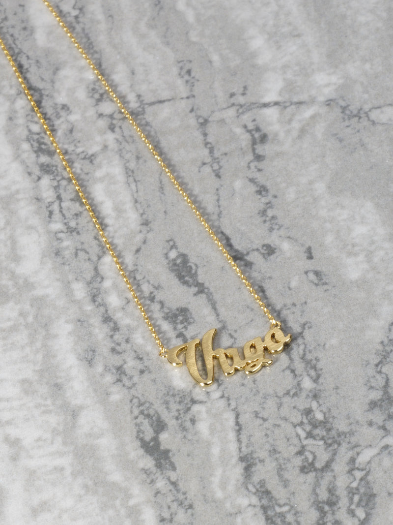 14K Gold Bonded Virgo Astrology Necklace