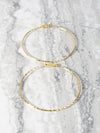 14K Gold Bonded "Twisted Hoop" Earrings