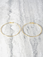 14K Gold Bonded "Twisted Hoop" Earrings