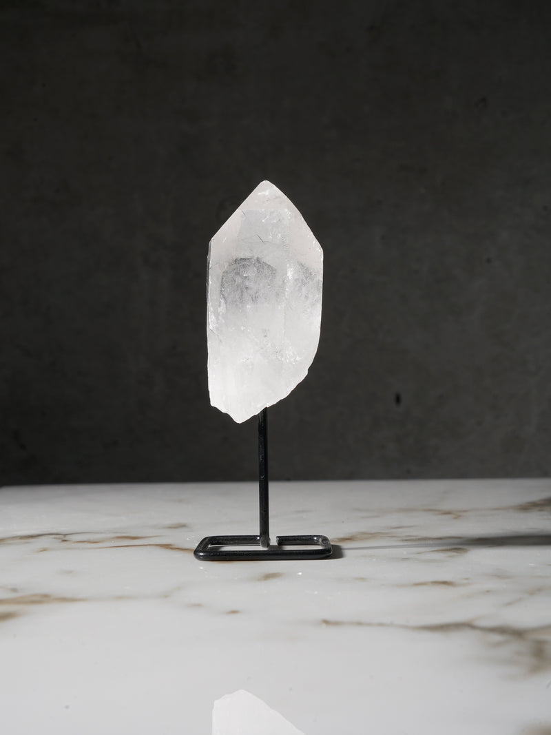 Clear Quartz Point on Stand (2)