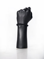 Silver Sheen Black Obsidian Bracelet