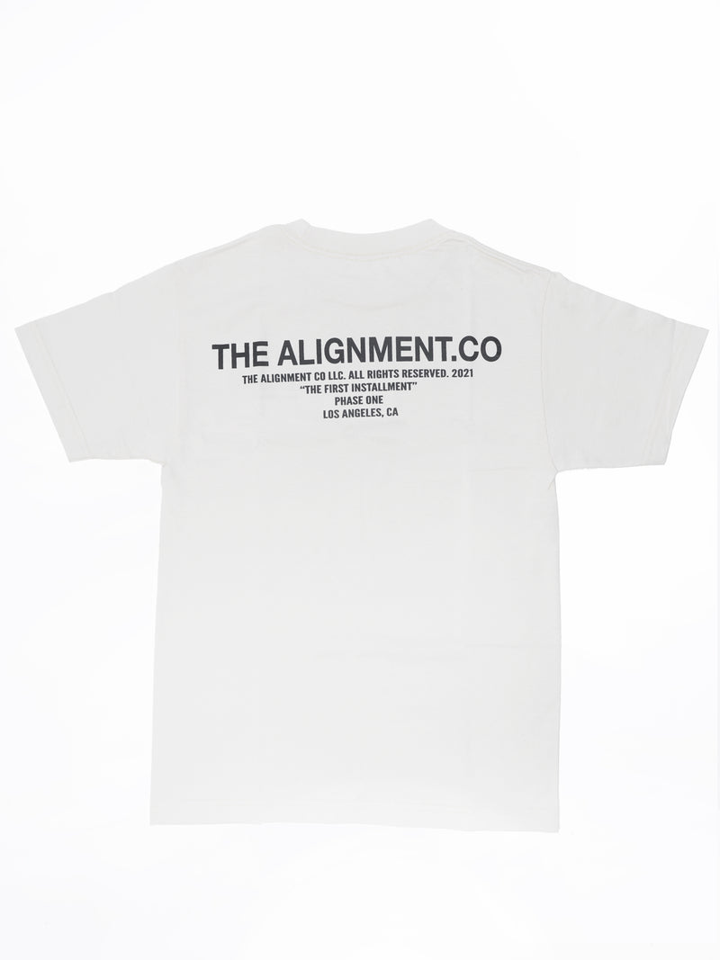 White Alignment Tee "First Installment" 2021