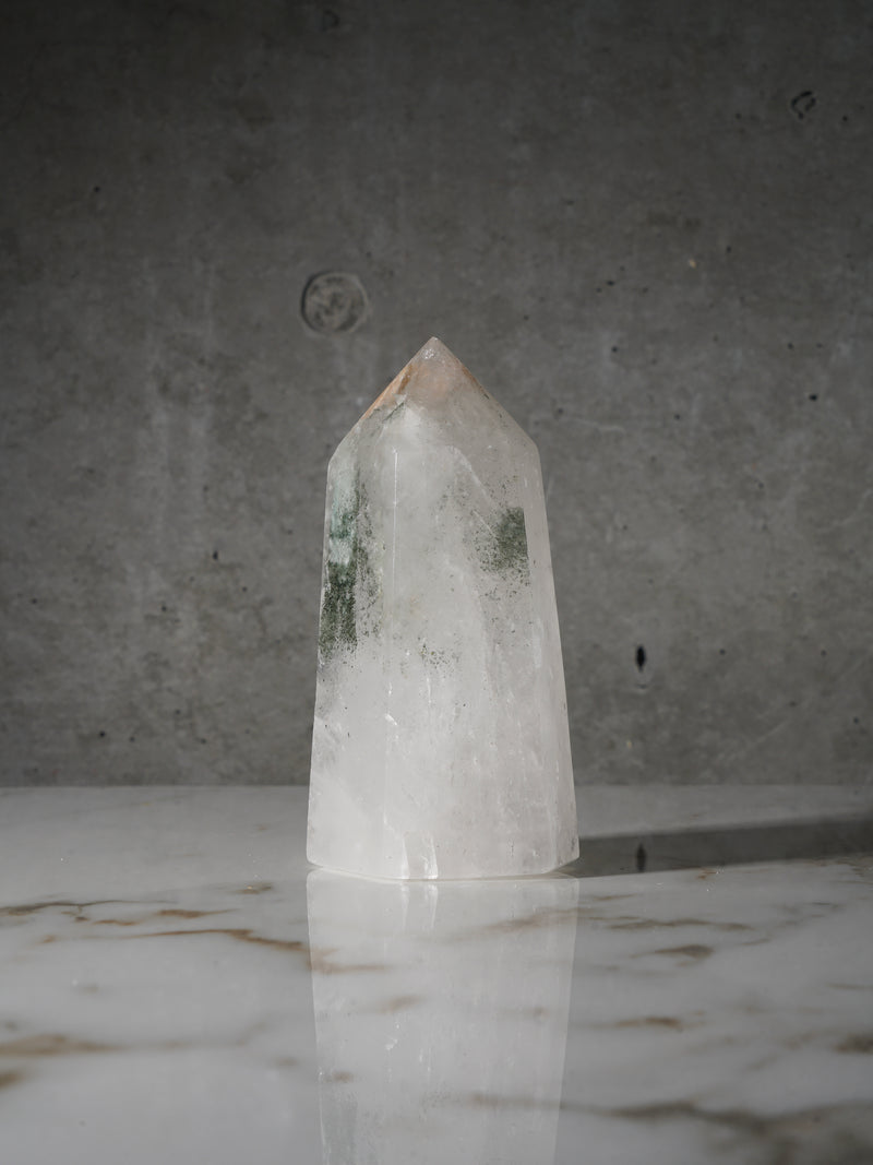 Clear Quartz Tower with Natural Inclusion